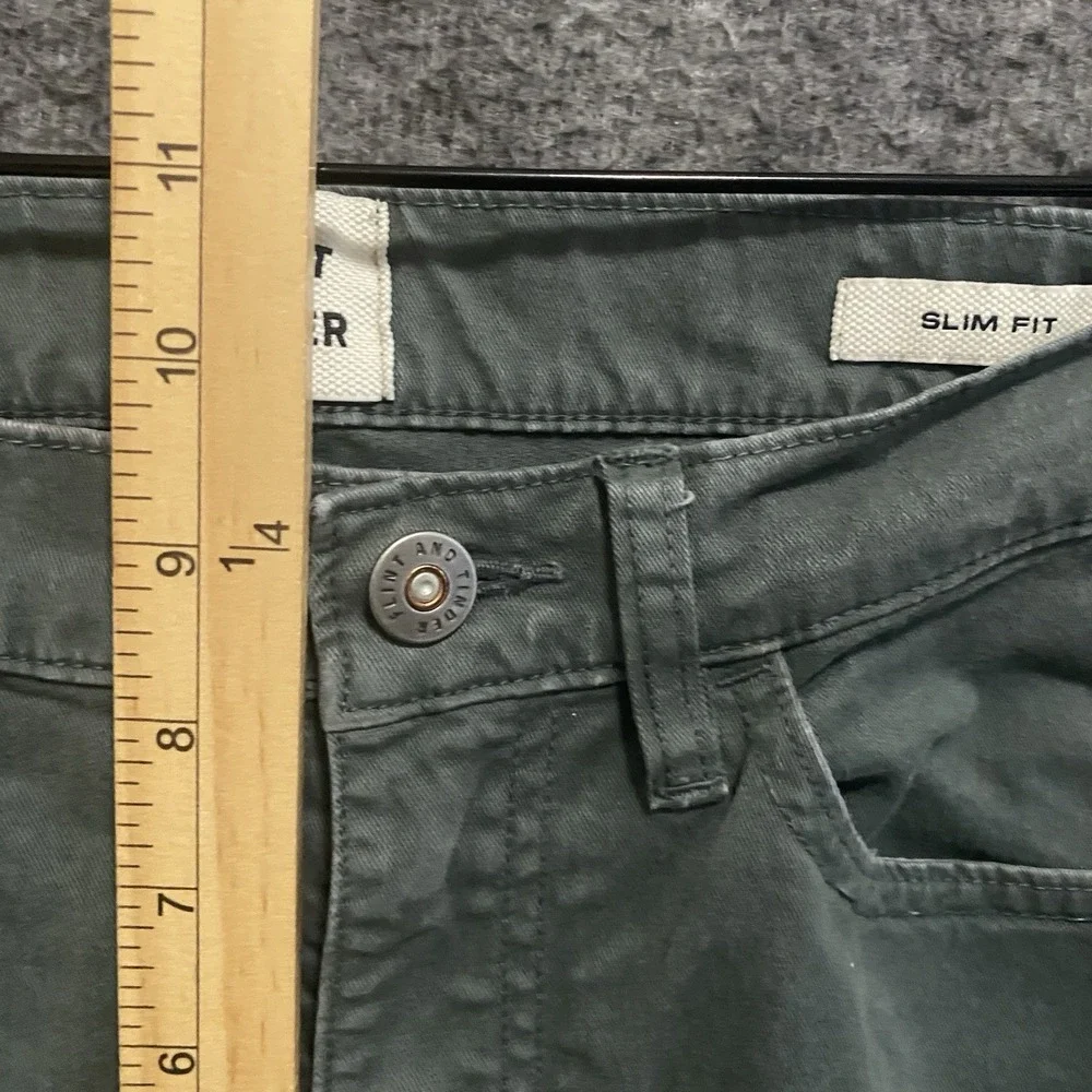 Flint And Tinder 365 Pants Mens 31x30 Green Slim Fit Stretch Chino Huckberry